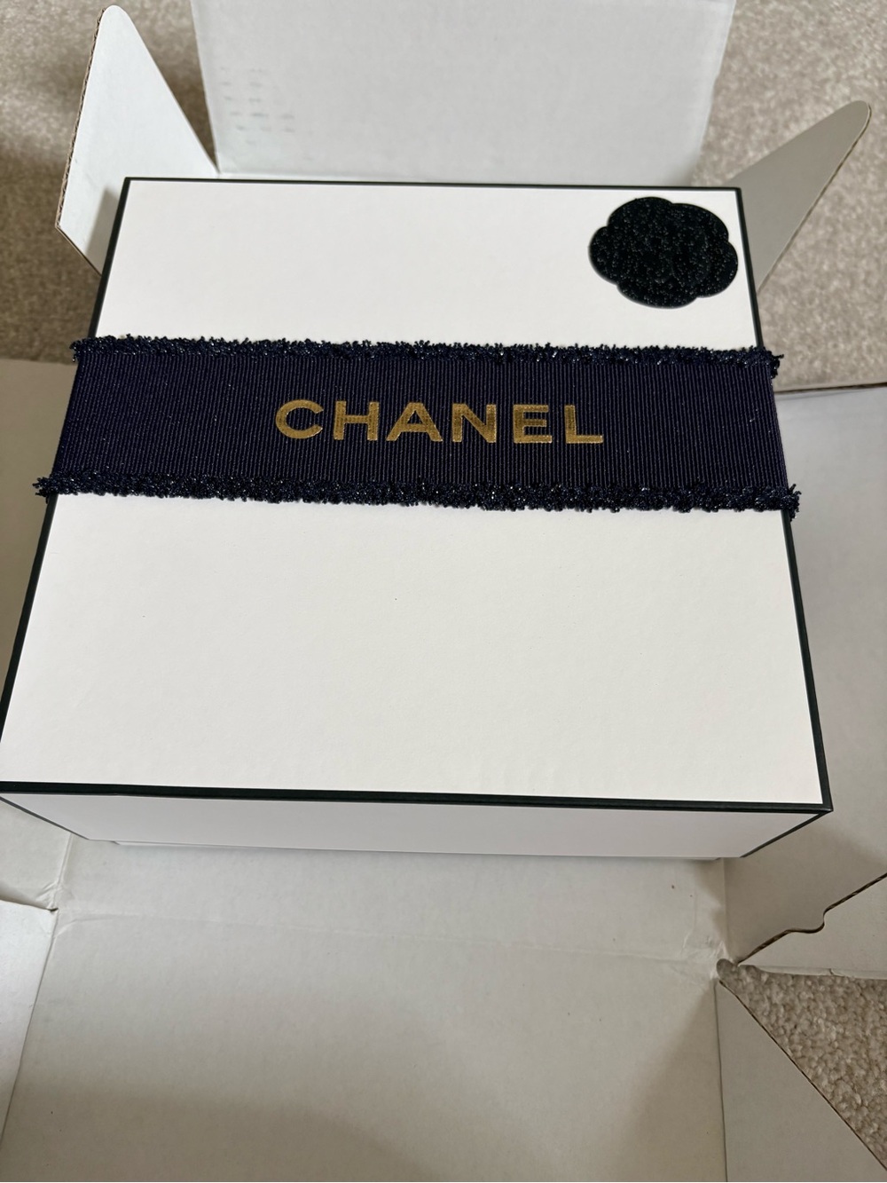 Chanel Christmas 2025 Beauty Pouch with Gift Box with Branded Ribbon